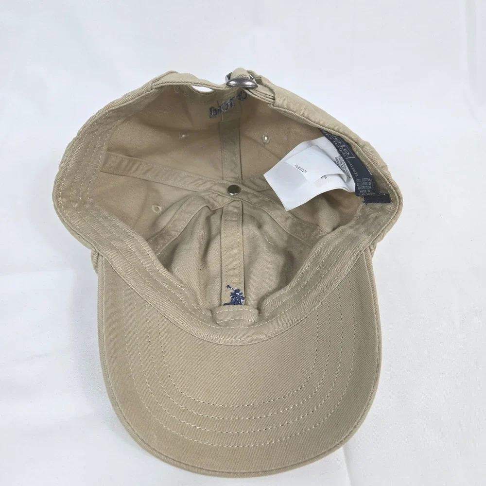 Polo Ralph Lauren Big Boy Tan 100% Cotton Classic Sport Baseball Cap Preppy 2-4T